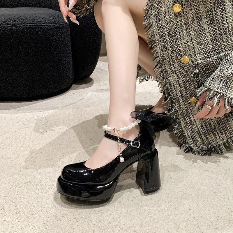 High-Heeled Shallow-Mouth Women S Mary Jane Shoes 2025 With New Skirt Summer Mary Jane Small Leather Shoes French Versatile 40 чорний
High-Heeled Shallow-Mouth Women S Mary Jane Shoes 2025 With New Skirt Summer Mary Jane Small Leather Shoes French Versatile 40 чорний