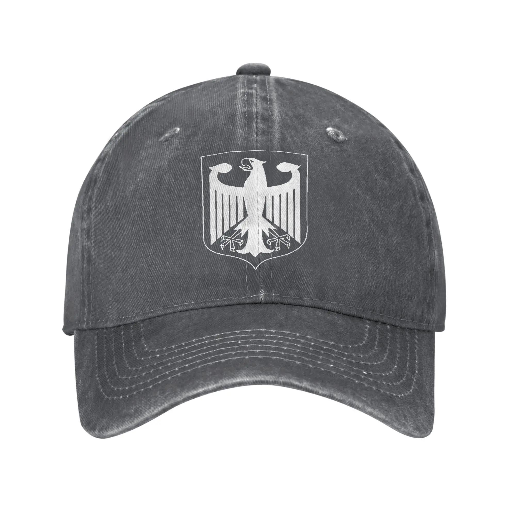 Герб Німеччини Німецький орел Бейсболка Повсякденна Потерта Прана Deutsche Snapback Капелюх Чоловіки Жінки Для вулиці Бігу Подарунок Капелюх Adjustable
Герб Німеччини Німецький орел Бейсболка Повсякденна Потерта Прана Deutsche Snapback Капелюх Чоловіки Жінки Для вулиці Бігу Подарунок Капелюх Adjustable