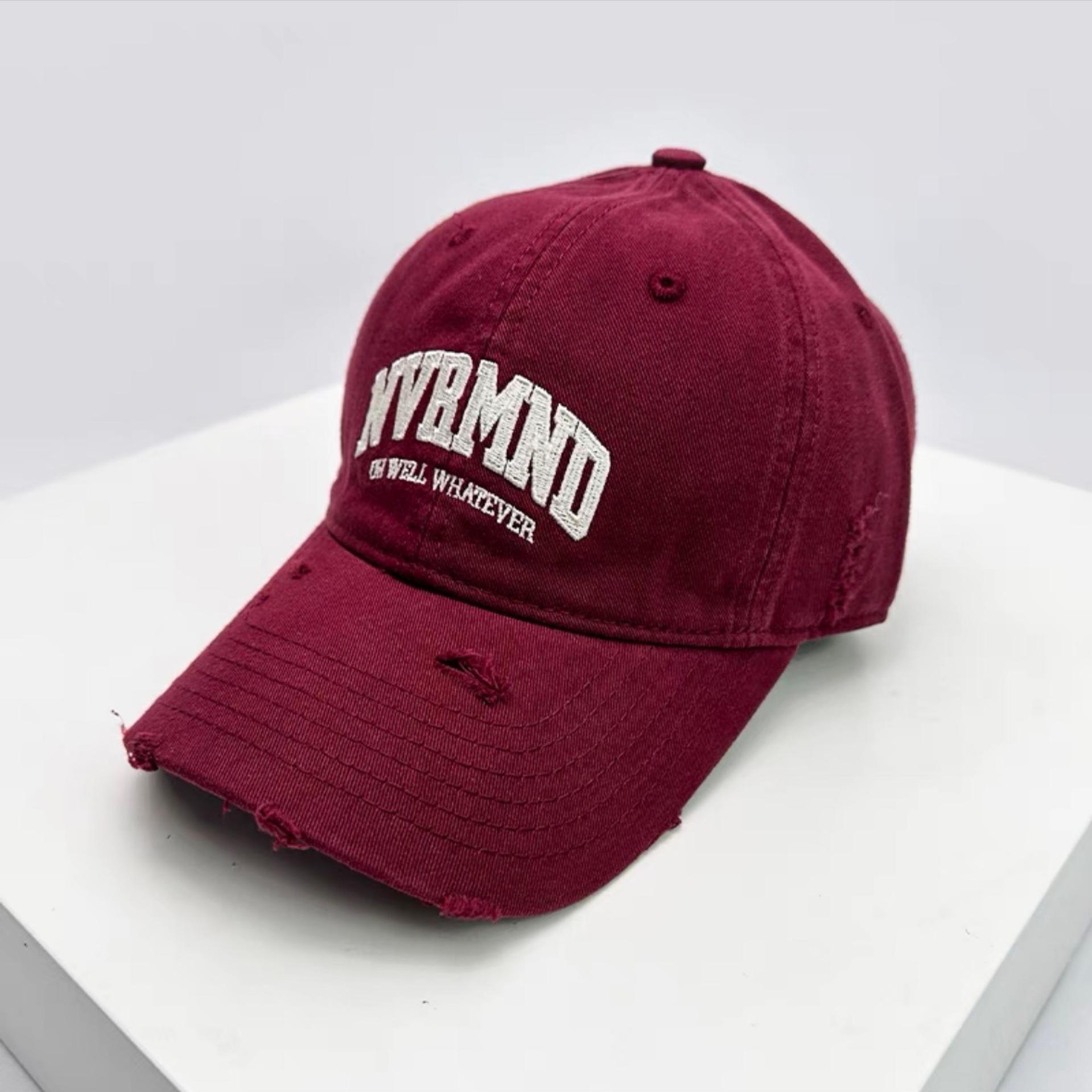 Spring and Summer Style Old Ripped Soft Top Baseball Hat for Women Korean Style Little Casual and Versatile Couple Baseball Cap Adjustable
Spring and Summer Style Old Ripped Soft Top Baseball Hat for Women Korean Style Little Casual and Versatile Couple Baseball Cap Adjustable