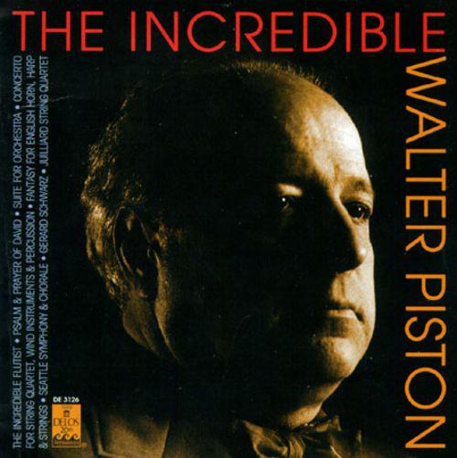 CD WALTER PISTON, SEATTLE SYMPHONY ORC - The Incredible Walter Piston DE3126 Delos 1993 US Classical Used
CD WALTER PISTON, SEATTLE SYMPHONY ORC - The Incredible Walter Piston DE3126 Delos 1993 US Classical Used