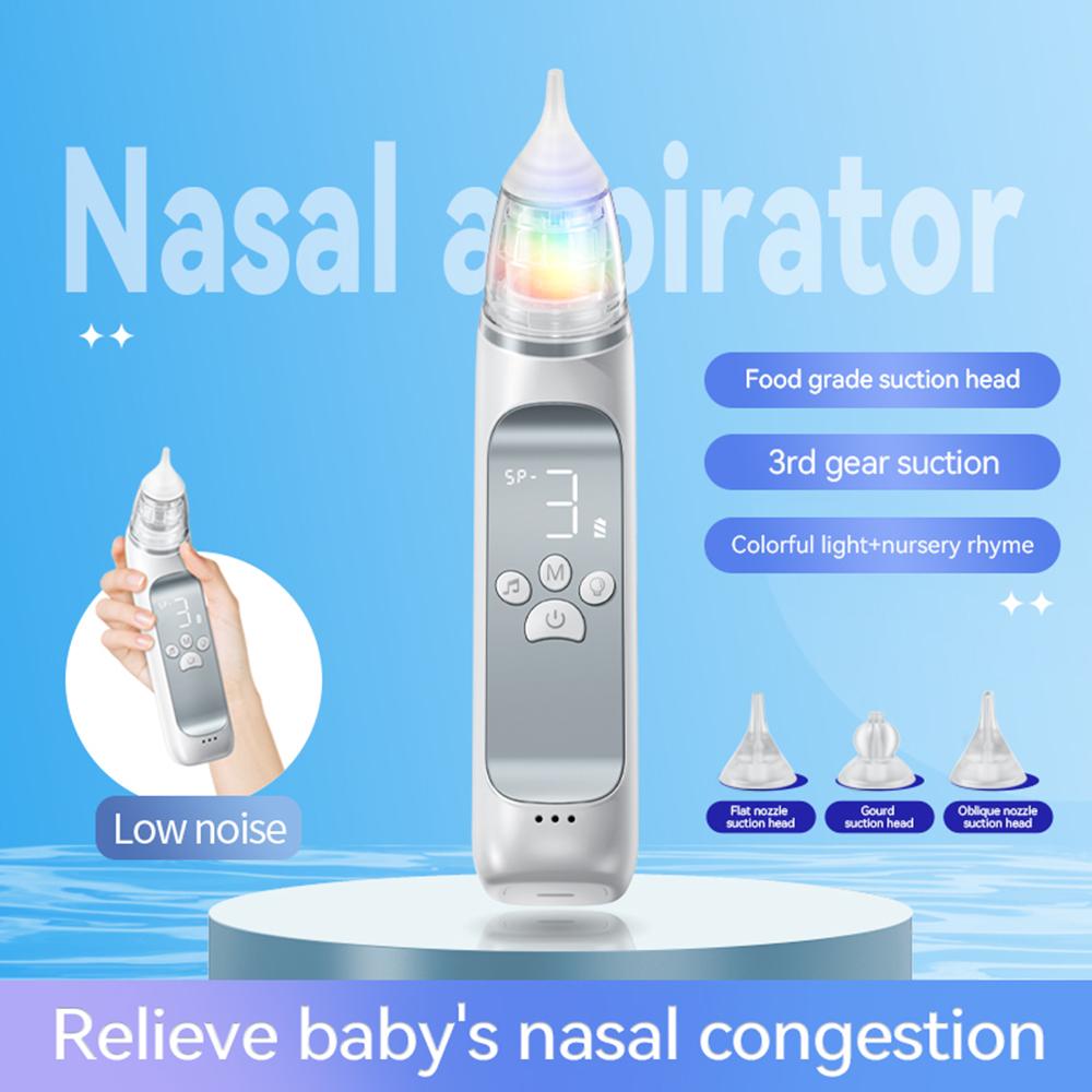 Portable Electric Baby Nasal Aspirator Baby Nose Sucker Nose Cleaner for Infants 3 Suction s Low Noise Colorful Light 10 Soothing Music with 3pcs
Portable Electric Baby Nasal Aspirator Baby Nose Sucker Nose Cleaner for Infants 3 Suction s Low Noise Colorful Light 10 Soothing Music with 3pcs