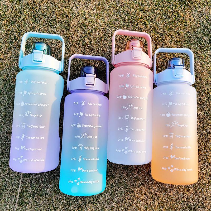 2000ml Portable Gradient Frosted Sports Water Bottle with Bouncing Straw Single cup (with straw) рожевий
2000ml Portable Gradient Frosted Sports Water Bottle with Bouncing Straw Single cup (with straw) рожевий