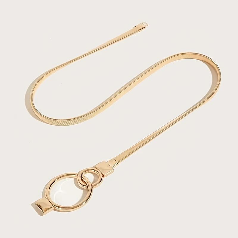 1PC Women s Simple Double Round Buckle Elastic Stretchable Waist Versatile Belt, Dress Sweater Coat Daily Commuter Decoration золотой
1PC Women s Simple Double Round Buckle Elastic Stretchable Waist Versatile Belt, Dress Sweater Coat Daily Commuter Decoration золотой