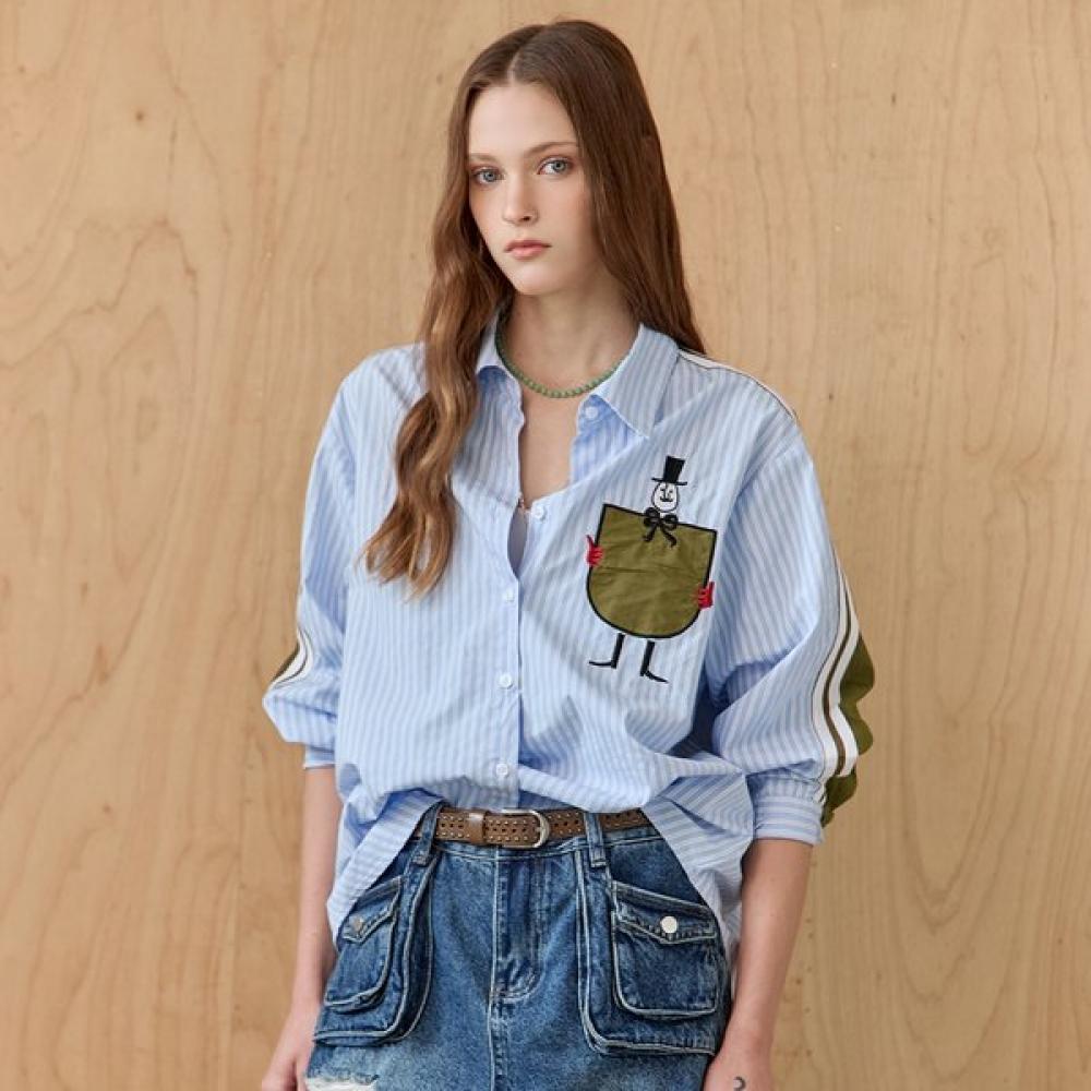Maxza Pocket Embroidery Color Block Stripe Shirt Blouse Ze10qb009nh Brown (long sleeve)/FREE
Maxza Pocket Embroidery Color Block Stripe Shirt Blouse Ze10qb009nh Brown (long sleeve)/FREE