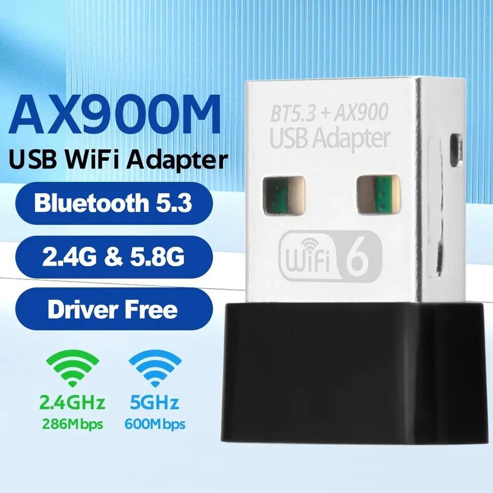 AX900 WiFi 6 адаптер BT5.3 дводіапазонний 2.4G/5GHz USB WiFi мережева карта бездротовий Wlan приймач Dongle для ПК з Win10/11 драйвер безкоштовно
AX900 WiFi 6 адаптер BT5.3 дводіапазонний 2.4G/5GHz USB WiFi мережева карта бездротовий Wlan приймач Dongle для ПК з Win10/11 драйвер безкоштовно
