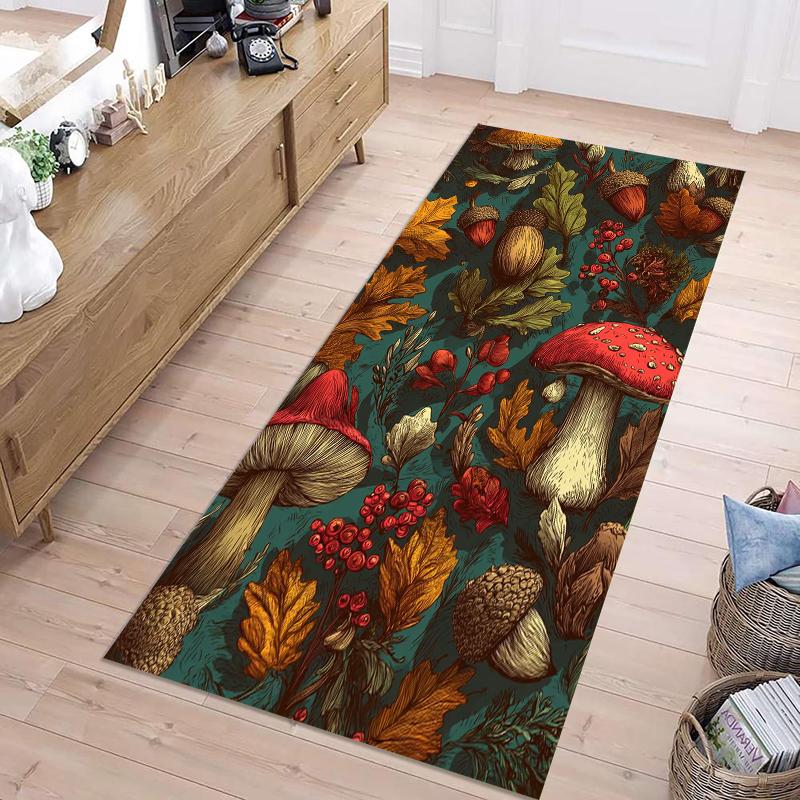 Vintage Illustrations Mushrooms Print Runner Rug Modern Home Decor Hallway Carpet Soft Non-slip Floormat for Living Room Bedroom 40X120CM
Vintage Illustrations Mushrooms Print Runner Rug Modern Home Decor Hallway Carpet Soft Non-slip Floormat for Living Room Bedroom 40X120CM