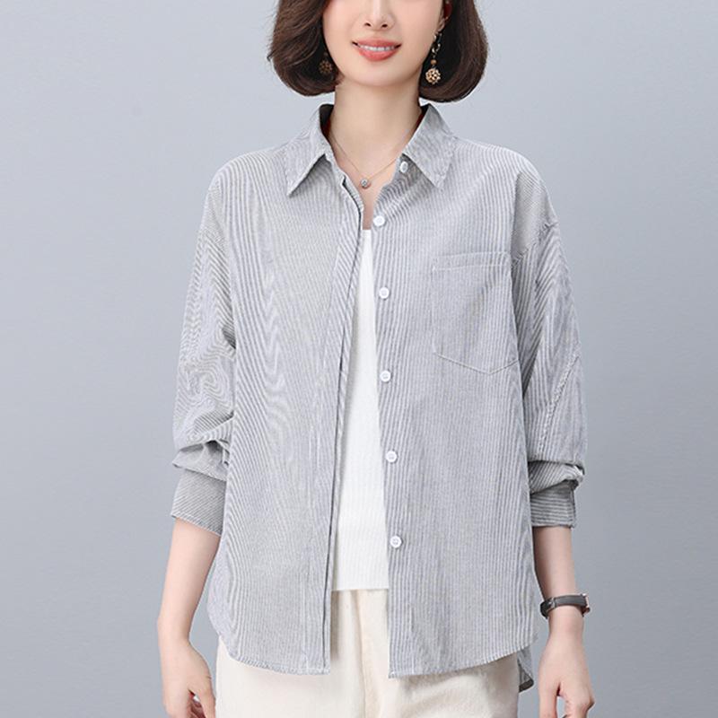Women s Long Sleeve Striped Shirt - 2025 Spring Fashion for a Youthful, Stylish Look L синий
Women s Long Sleeve Striped Shirt - 2025 Spring Fashion for a Youthful, Stylish Look L синий
