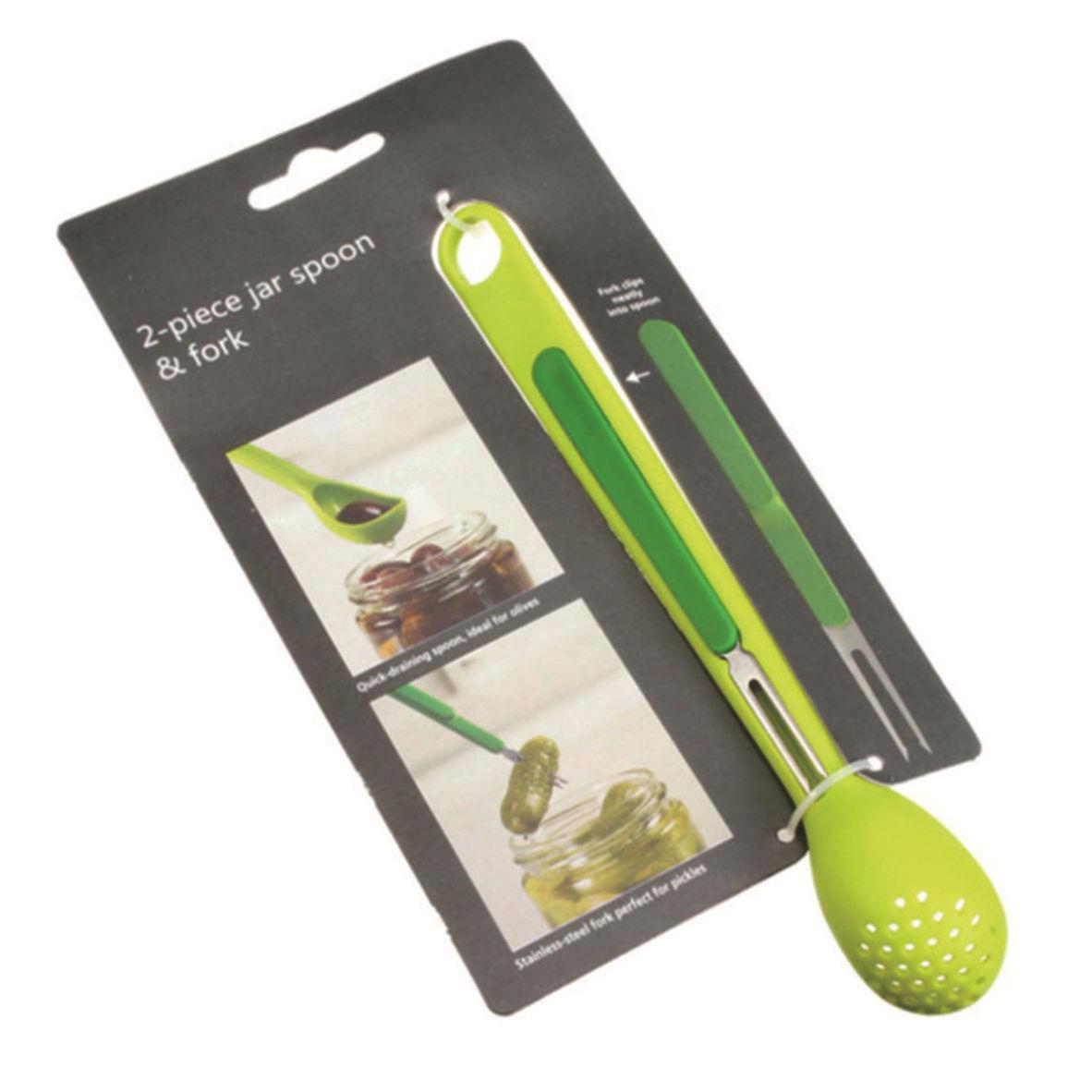 Two-in-One Long Handle Colander & Fruit Fork Set
Two-in-One Long Handle Colander & Fruit Fork Set