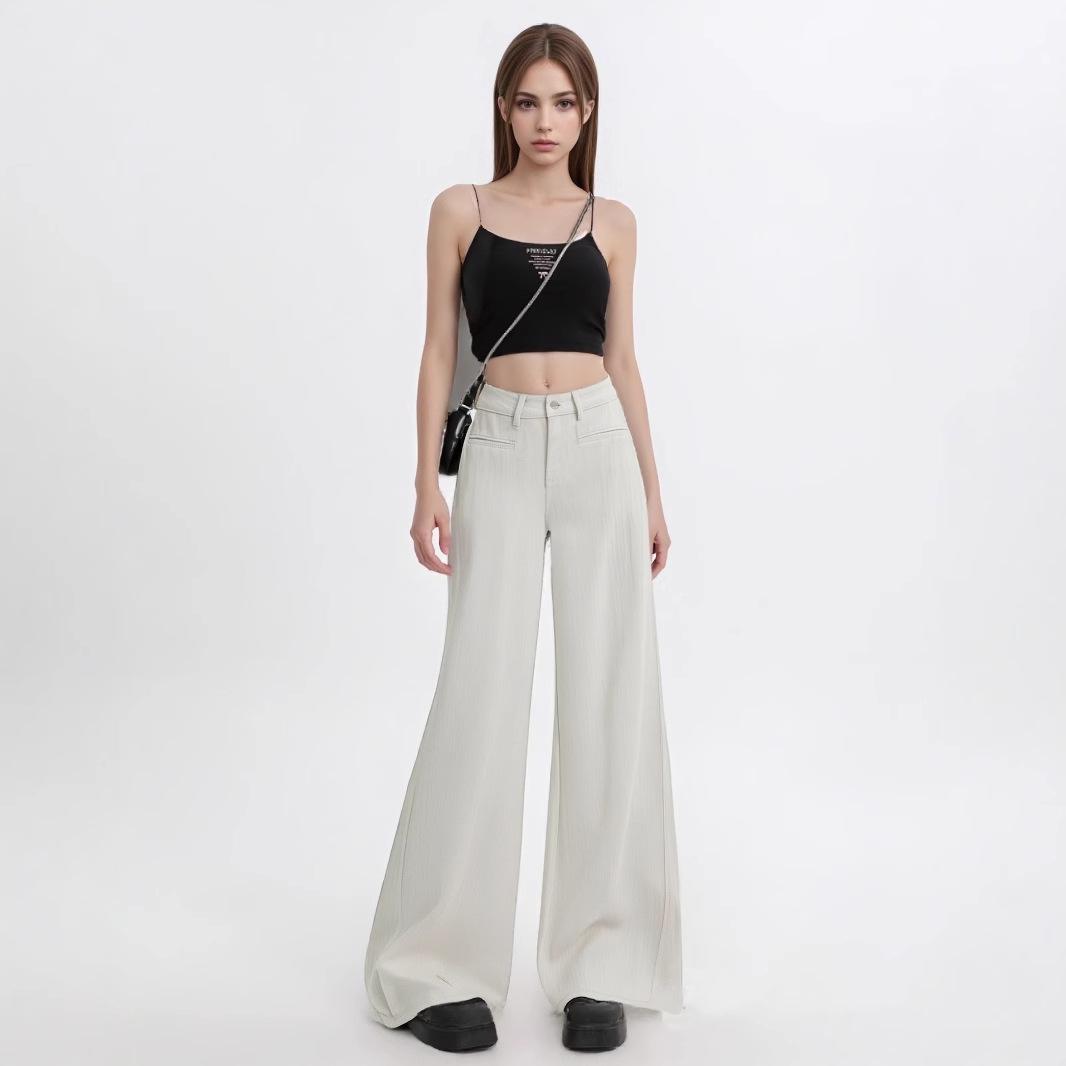 Women s High Waist Grey Flare Jeans – Slimming, Loose Fit, Non-Clinging, Long Straight Leg, Spring Collection 27
Women s High Waist Grey Flare Jeans – Slimming, Loose Fit, Non-Clinging, Long Straight Leg, Spring Collection 27