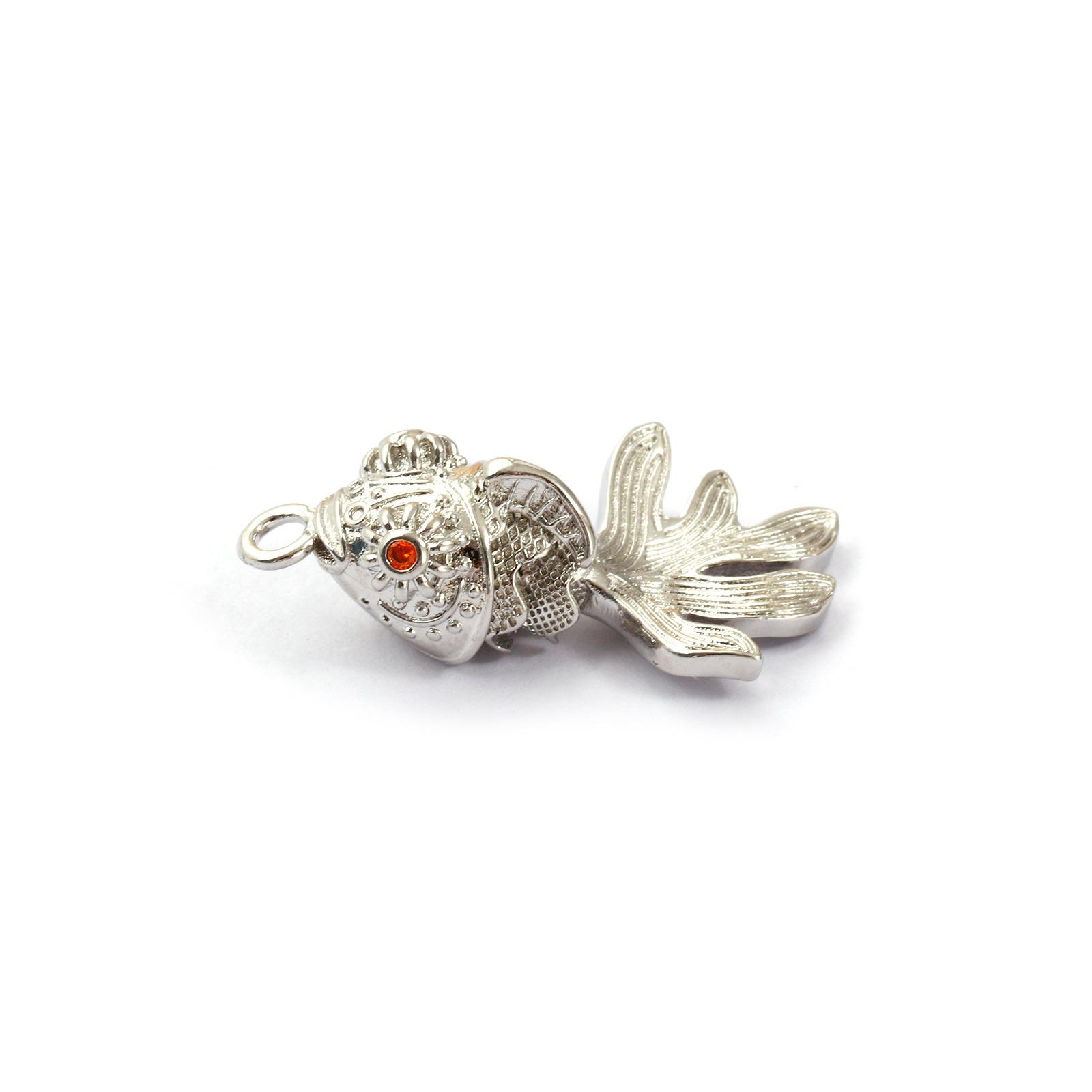 1 Piece 3D Copper Ocean Golden Fish Pendants Movable Pave Orange Zircon Metal Jewelry Charms For Diy Necklace Making Findings
1 Piece 3D Copper Ocean Golden Fish Pendants Movable Pave Orange Zircon Metal Jewelry Charms For Diy Necklace Making Findings