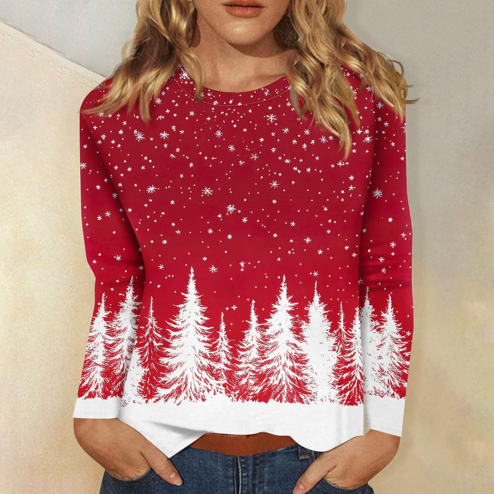 Женская мода повседневный рождественский принт круглый вырез длинный рукав пуловер топ XXL красный
Женская мода повседневный рождественский принт круглый вырез длинный рукав пуловер топ XXL красный