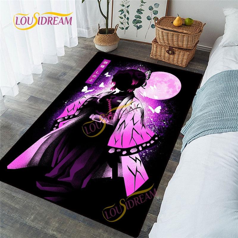 Демон Убийца Коврик Гостиная Напольный коврик Кёдзюро Ренгоку Нэдзуко Мат Спальня Дверной ковер Япония мультяшный ковер Дети играют Мягкий коврик