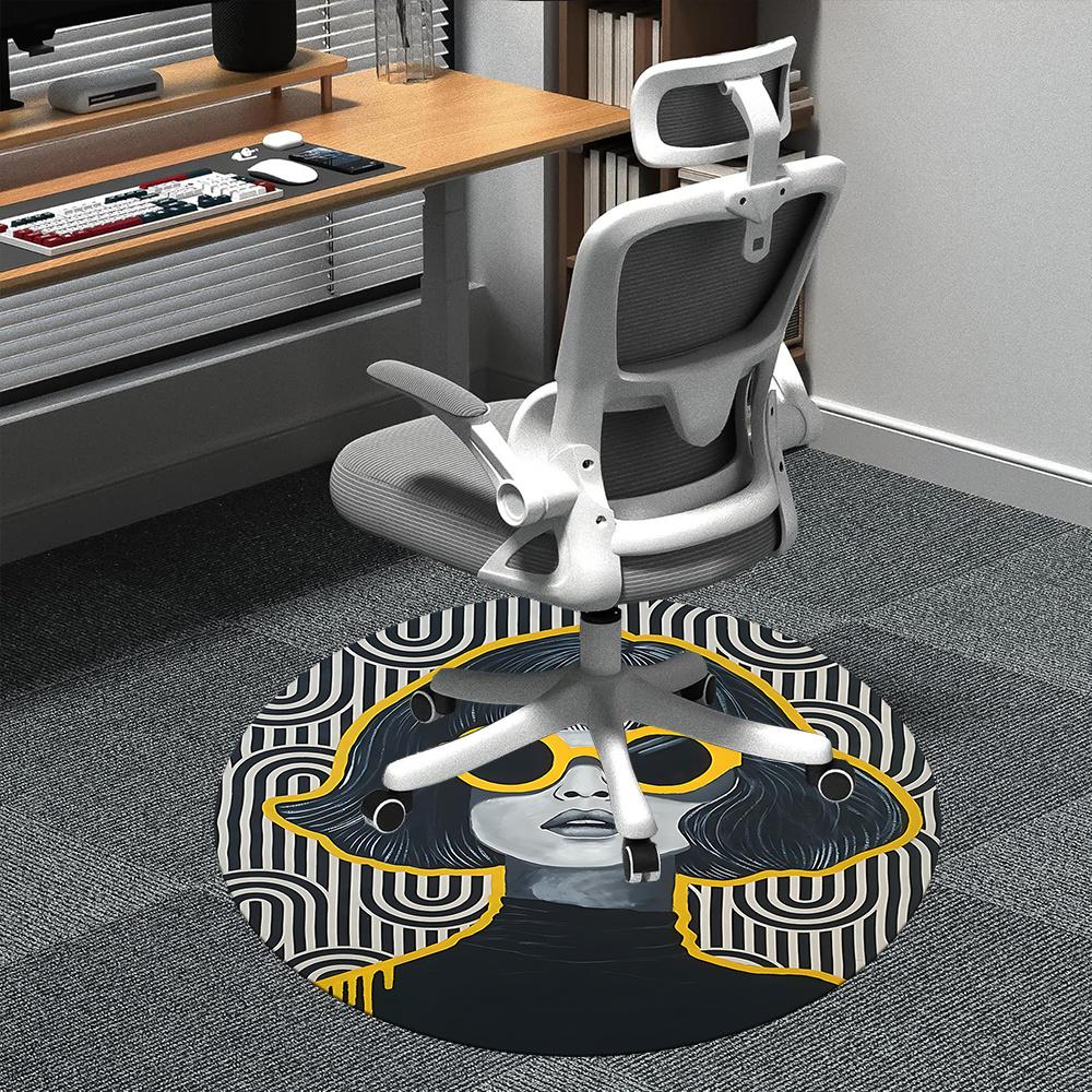 1pc Fashion Character Art Office Round Area Rug, Indoor Mat Suitable ForOffice, Under Office Chairs Bedroom Living Room Home Decor, Room Deco 068 80cm by 80cm
1pc Fashion Character Art Office Round Area Rug, Indoor Mat Suitable ForOffice, Under Office Chairs Bedroom Living Room Home Decor, Room Deco 068 80cm by 80cm