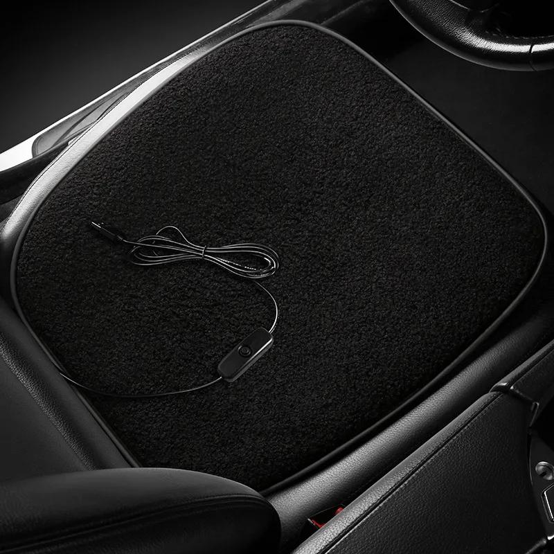 USB Heated Car Seat Cushion 12W Lamb Wool Plush Cover 5V Fast Heating Vehicle Seat Warmer Pad for Winter Use with Adapter
USB Heated Car Seat Cushion 12W Lamb Wool Plush Cover 5V Fast Heating Vehicle Seat Warmer Pad for Winter Use with Adapter