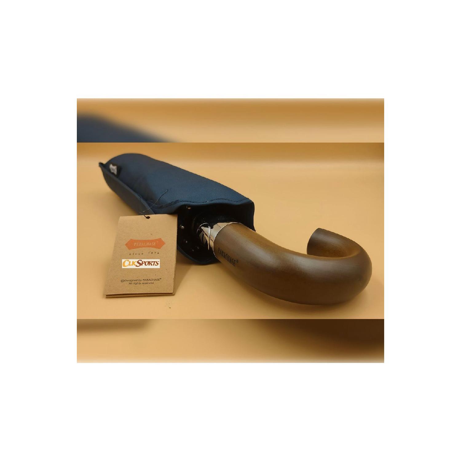 Fully Automatic Black Umbrella With Wooden Walking Stick Handle - With Case тёмно-синий
Fully Automatic Black Umbrella With Wooden Walking Stick Handle - With Case тёмно-синий
