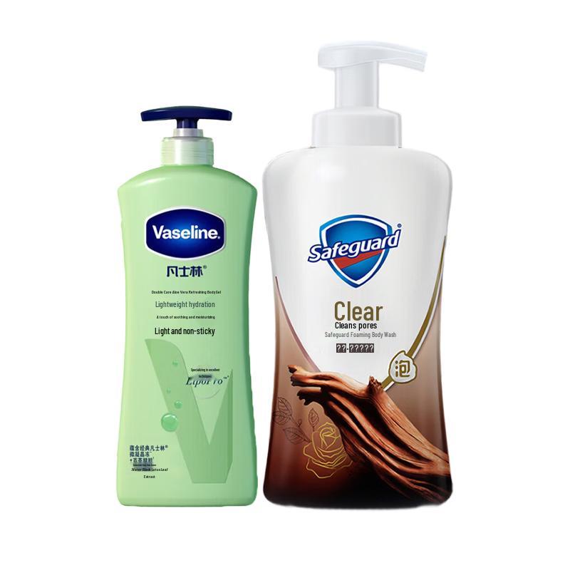 Vaseline Aloe Fresh Body Lotion & Ebony Rose Shower Gel Set
Vaseline Aloe Fresh Body Lotion & Ebony Rose Shower Gel Set