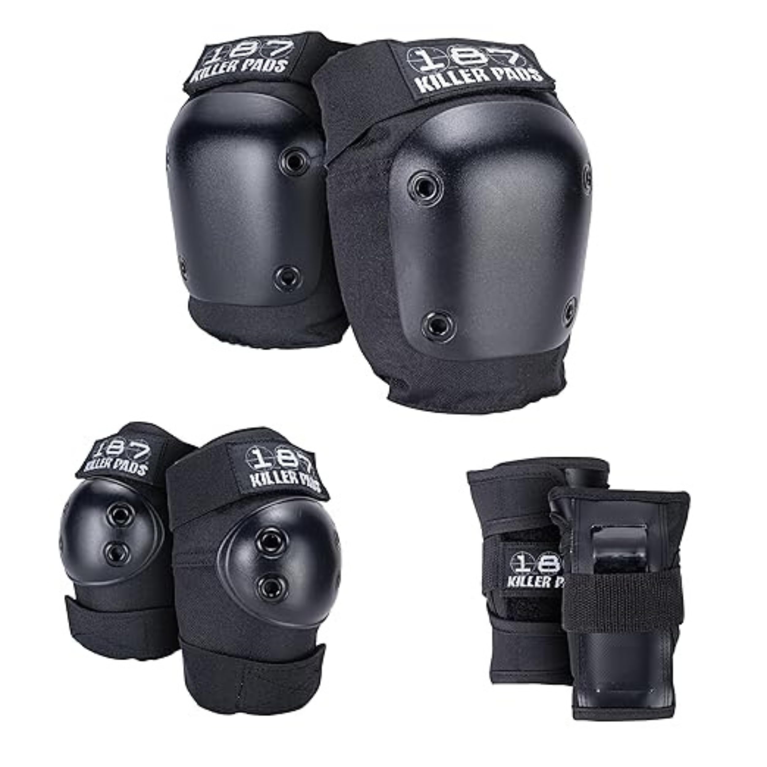 Killer Pads 187 шт. Налокотники Наколенники Защита запястий Идеально подходит для роликовых коньков, роликовых коньков Комплект, Накладки, Накладки, - Скейтбординг, Катание на коньках, чёрный
Killer Pads 187 шт. Налокотники Наколенники Защита запястий Идеально подходит для роликовых коньков, роликовых коньков Комплект, Накладки, Накладки, - Скейтбординг, Катание на коньках, чёрный