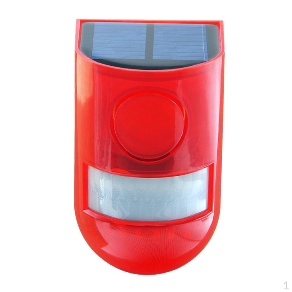 Solar Powered Sound Alarm Flashing 6LED Sensor 110dB
Solar Powered Sound Alarm Flashing 6LED Sensor 110dB