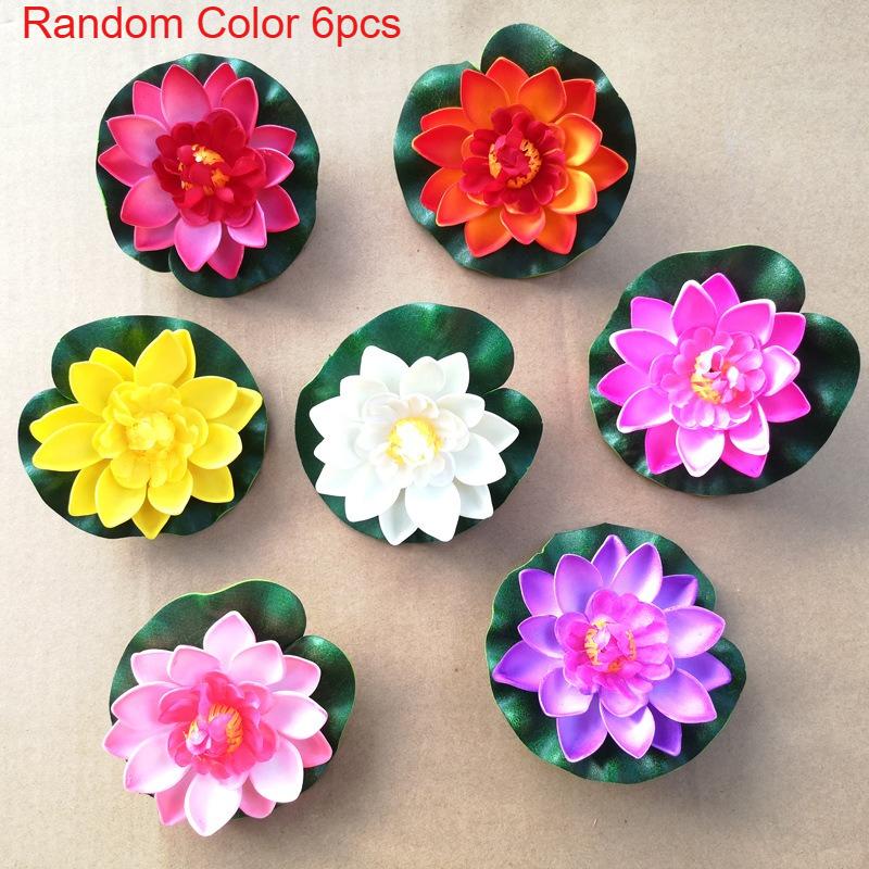 6pcs EVA Artificial Lotus Flowers with Lily Pads - Floating Foam Pond Plants for Aquarium, Pool, Water Garden Decoration
6pcs EVA Artificial Lotus Flowers with Lily Pads - Floating Foam Pond Plants for Aquarium, Pool, Water Garden Decoration