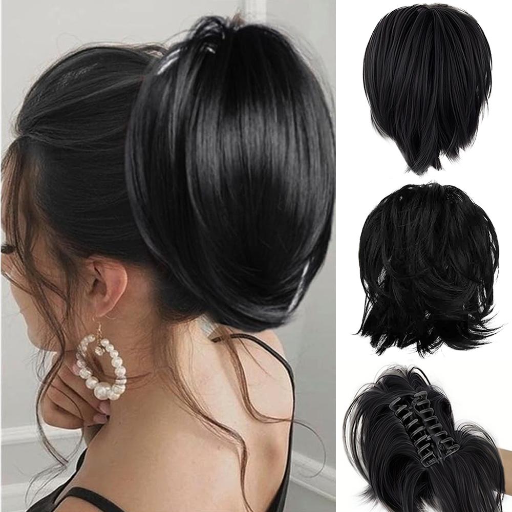 Synthetic DIY Deformation Ponytail Extension Claw Clip Short Wavy Pony Tails Hair Extensions For Women Daily Use 20cm
Synthetic DIY Deformation Ponytail Extension Claw Clip Short Wavy Pony Tails Hair Extensions For Women Daily Use 20cm