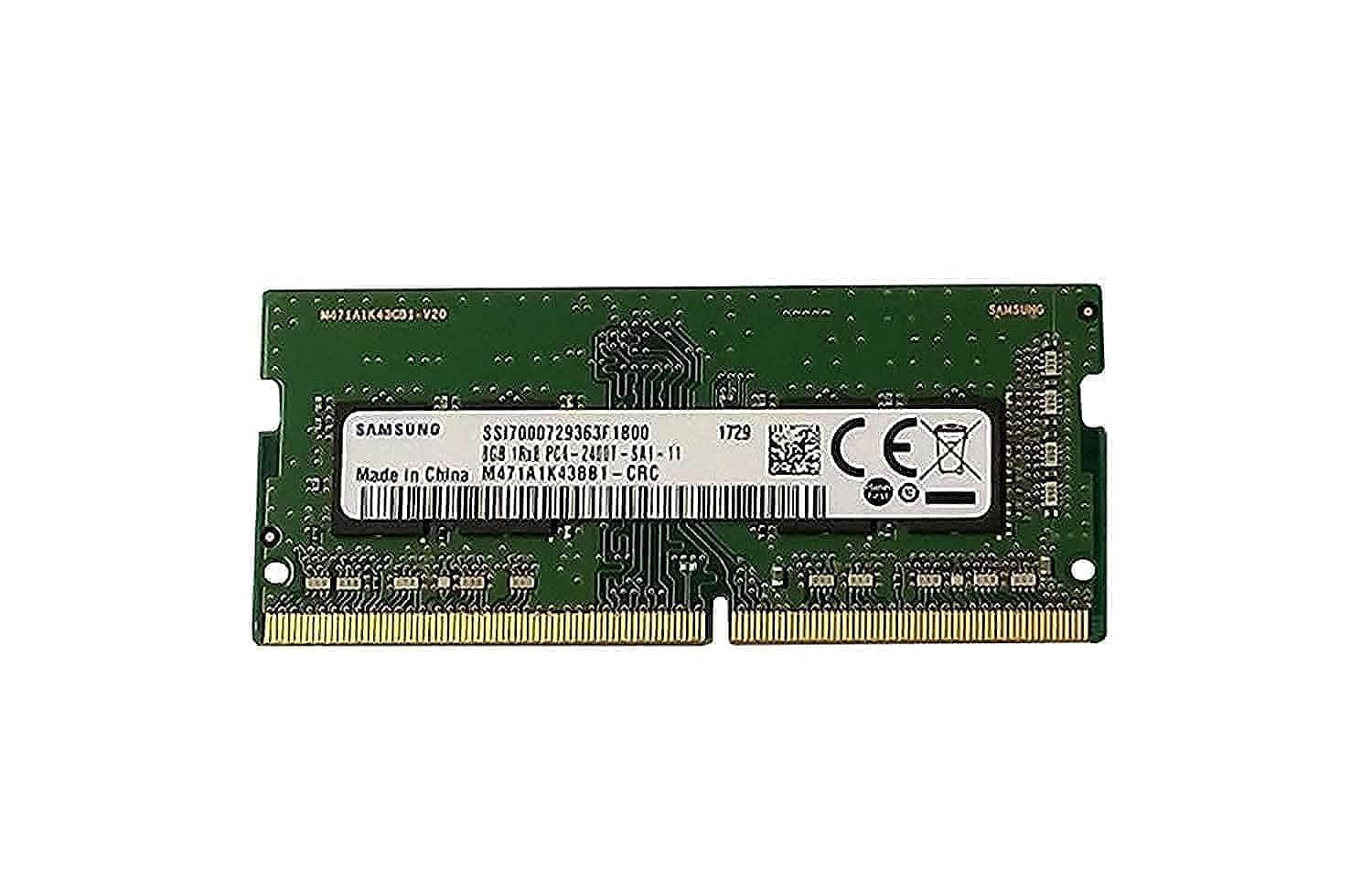 SAMSUNG PC4-19200S (DDR4-2400T) 8GB SO-DIMM 260pin Laptop Memory Model Number M471A1K43BB1-CRC
SAMSUNG PC4-19200S (DDR4-2400T) 8GB SO-DIMM 260pin Laptop Memory Model Number M471A1K43BB1-CRC
