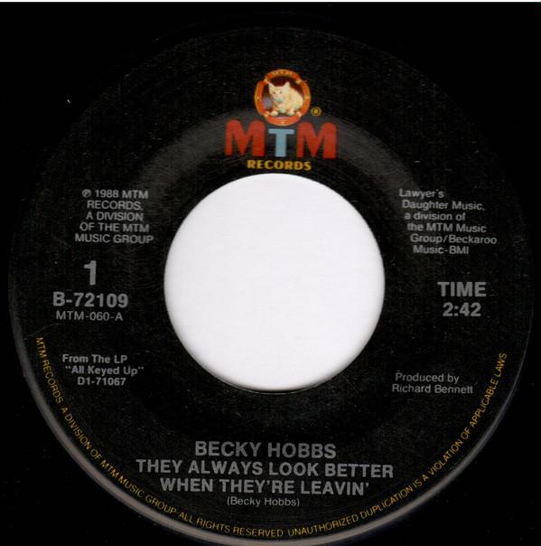 7inch Record BECKY HOBBS - They Always Look Better When They r B72109 MTM Records 1987 US Folk Used
7inch Record BECKY HOBBS - They Always Look Better When They r B72109 MTM Records 1987 US Folk Used