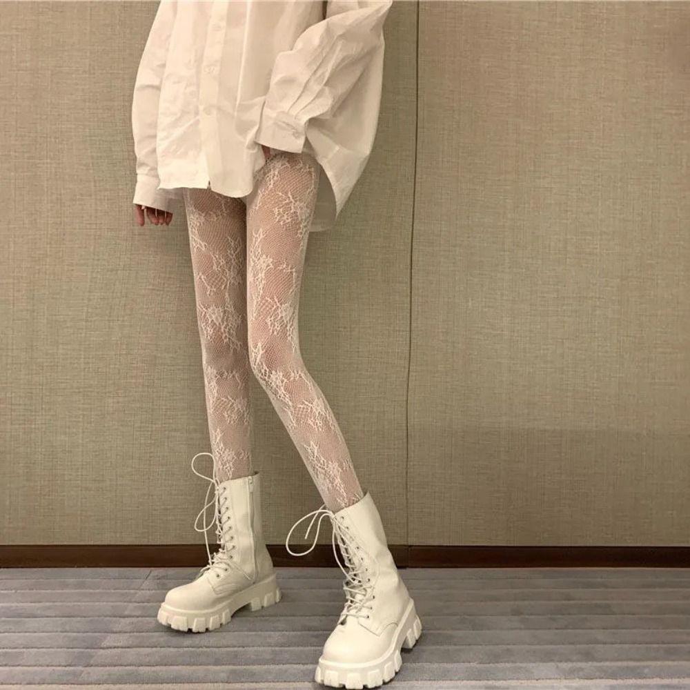 Summer Lace Stockings Elastic Knee Length Socks Fashion Hollow Out Thin Stockings Black-B
Summer Lace Stockings Elastic Knee Length Socks Fashion Hollow Out Thin Stockings Black-B