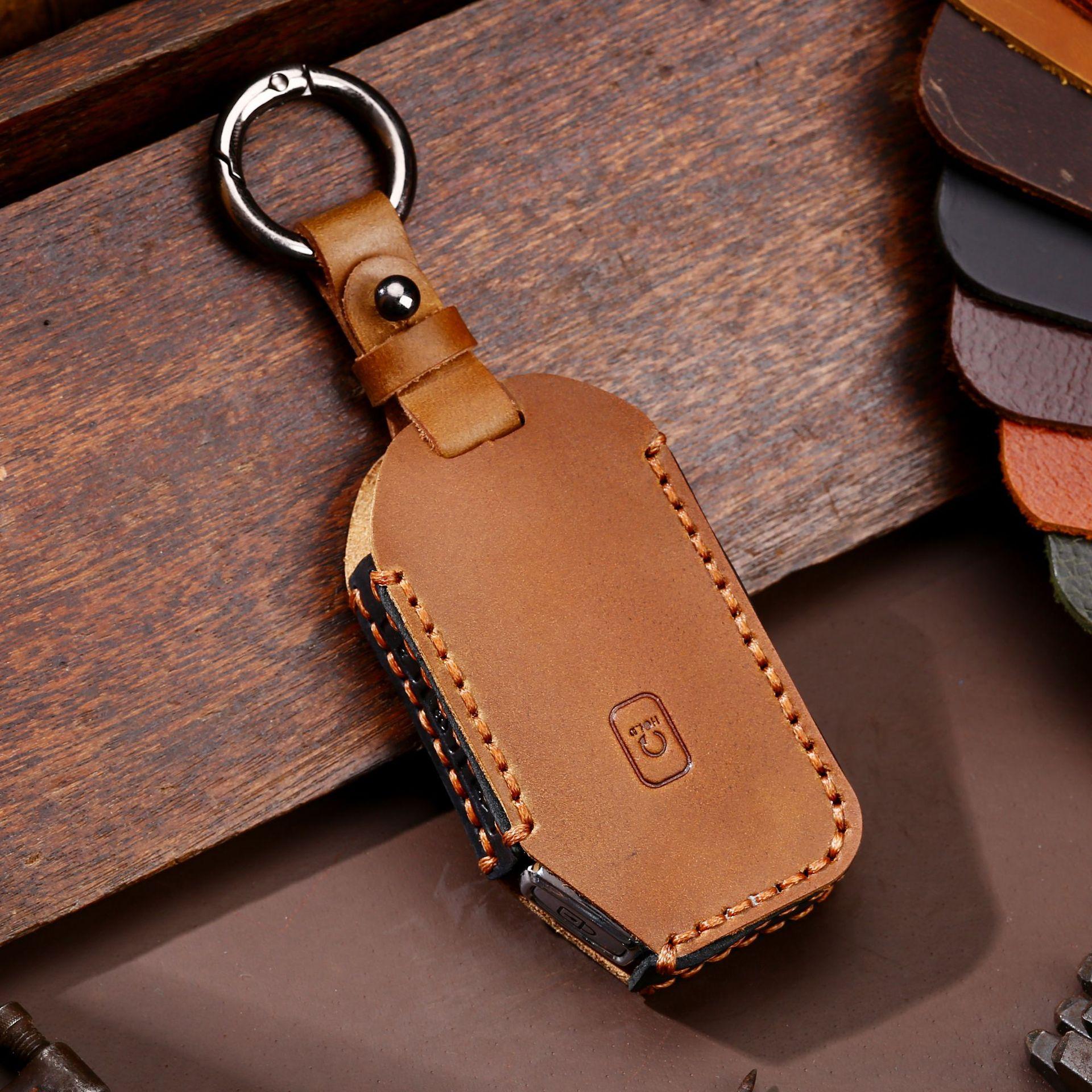Crazy Horse Skin Leather Car Remote key FOB case cover for Kia Sportage Ceed Sorento Cerato Forte Seltos Telluride Key Holder
Crazy Horse Skin Leather Car Remote key FOB case cover for Kia Sportage Ceed Sorento Cerato Forte Seltos Telluride Key Holder