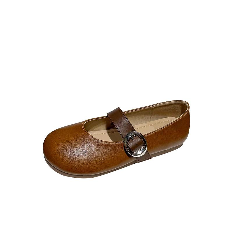 Женские туфли Мэри Джейн на низком каблуке, маленькие кожаные туфли, маленькие ароматные, ретро, с круглым носком, с мелким вырезом, слово с французской мягкой подошвой, на плоской подошве, одинарные 40 коричневый
Женские туфли Мэри Джейн на низком каблуке, маленькие кожаные туфли, маленькие ароматные, ретро, с круглым носком, с мелким вырезом, слово с французской мягкой подошвой, на плоской подошве, одинарные 40 коричневый