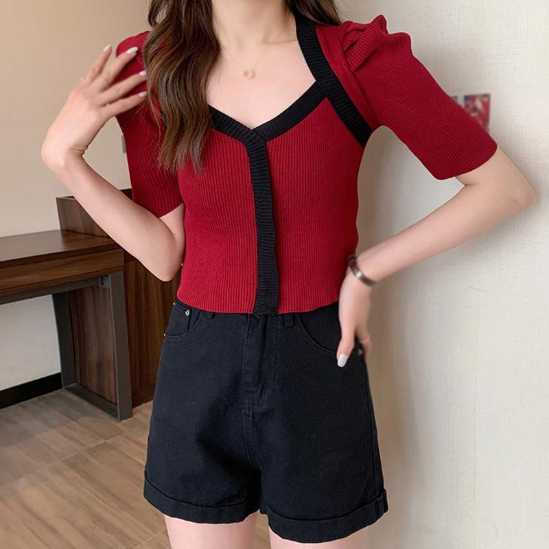 Women s Crop Top Contrast Color Slim Casulal Knitted Sleeveless Summer One Size
Women s Crop Top Contrast Color Slim Casulal Knitted Sleeveless Summer One Size