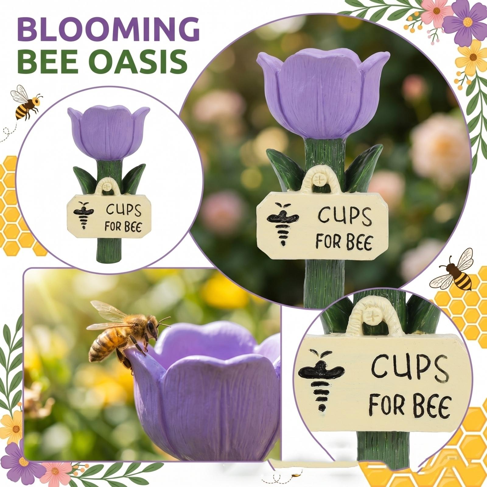 Flower Shaped Resin Bee Waterer 6 5x10cm Decorative Bee Drinking Station Garden Accessory Outdoor Resin Sculpture One Size фиолетовый
Flower Shaped Resin Bee Waterer 6 5x10cm Decorative Bee Drinking Station Garden Accessory Outdoor Resin Sculpture One Size фиолетовый