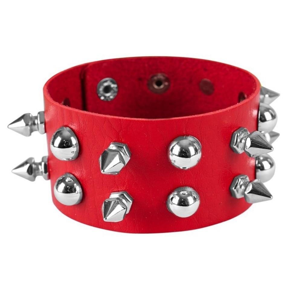 Durable Studded Leather Wristband Punk Spiked Bangle Nightclub Statement Piece красный
Durable Studded Leather Wristband Punk Spiked Bangle Nightclub Statement Piece красный