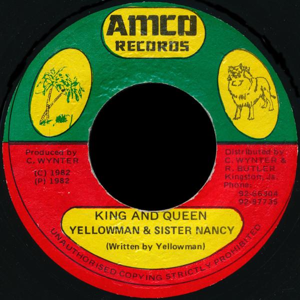 7inch Record YELLOWMAN & SISTER NANCY - King And Queen NONE Amco Records 1982 Jamaica Reggae, Ska & Dub Used
7inch Record YELLOWMAN & SISTER NANCY - King And Queen NONE Amco Records 1982 Jamaica Reggae, Ska & Dub Used