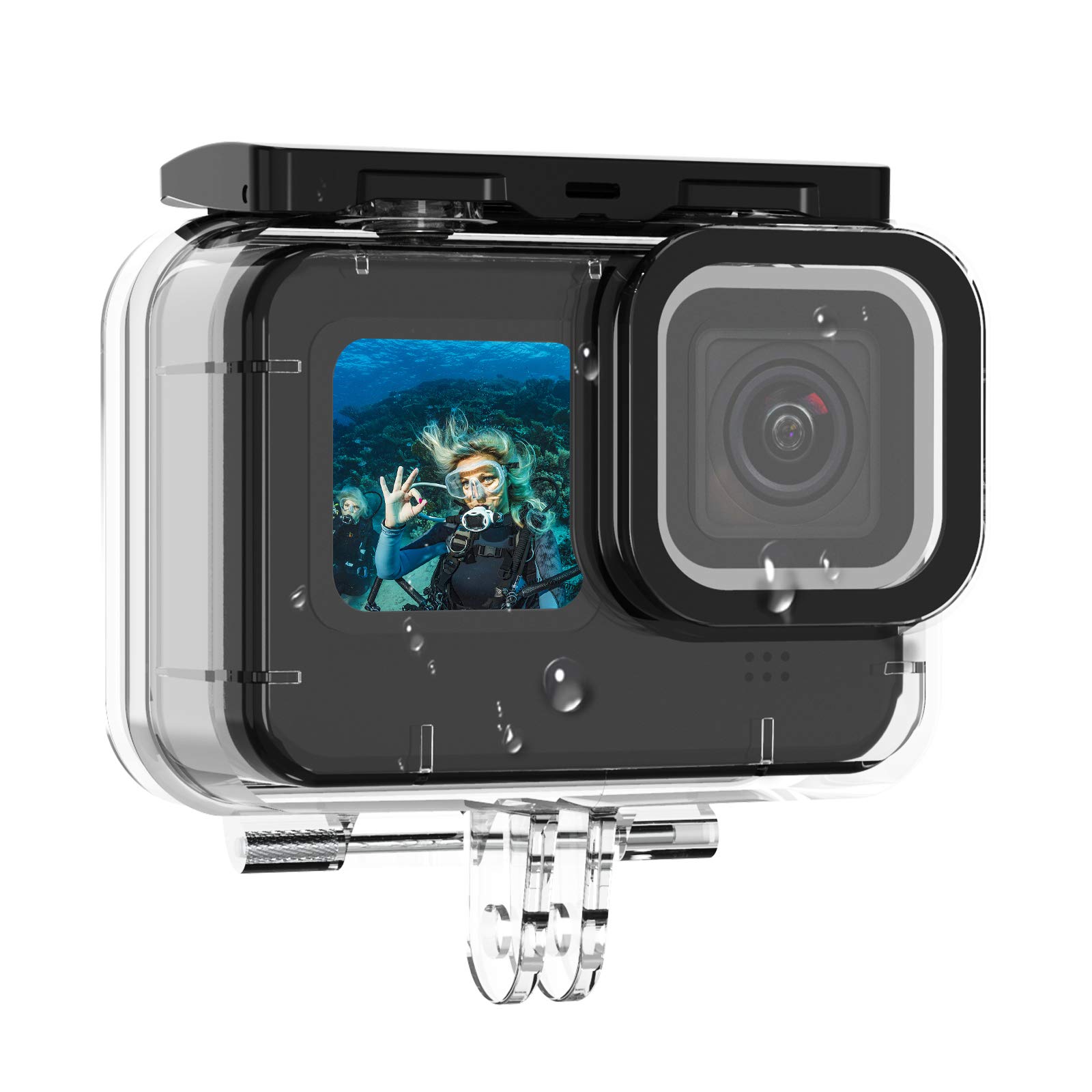 AuyKoo Gopro Hero 9 Waterproof Case Waterproof Housing Protective Case Transparent Dustproof Protection Lightweight Gopro Accessories Underwater
AuyKoo Gopro Hero 9 Waterproof Case Waterproof Housing Protective Case Transparent Dustproof Protection Lightweight Gopro Accessories Underwater
