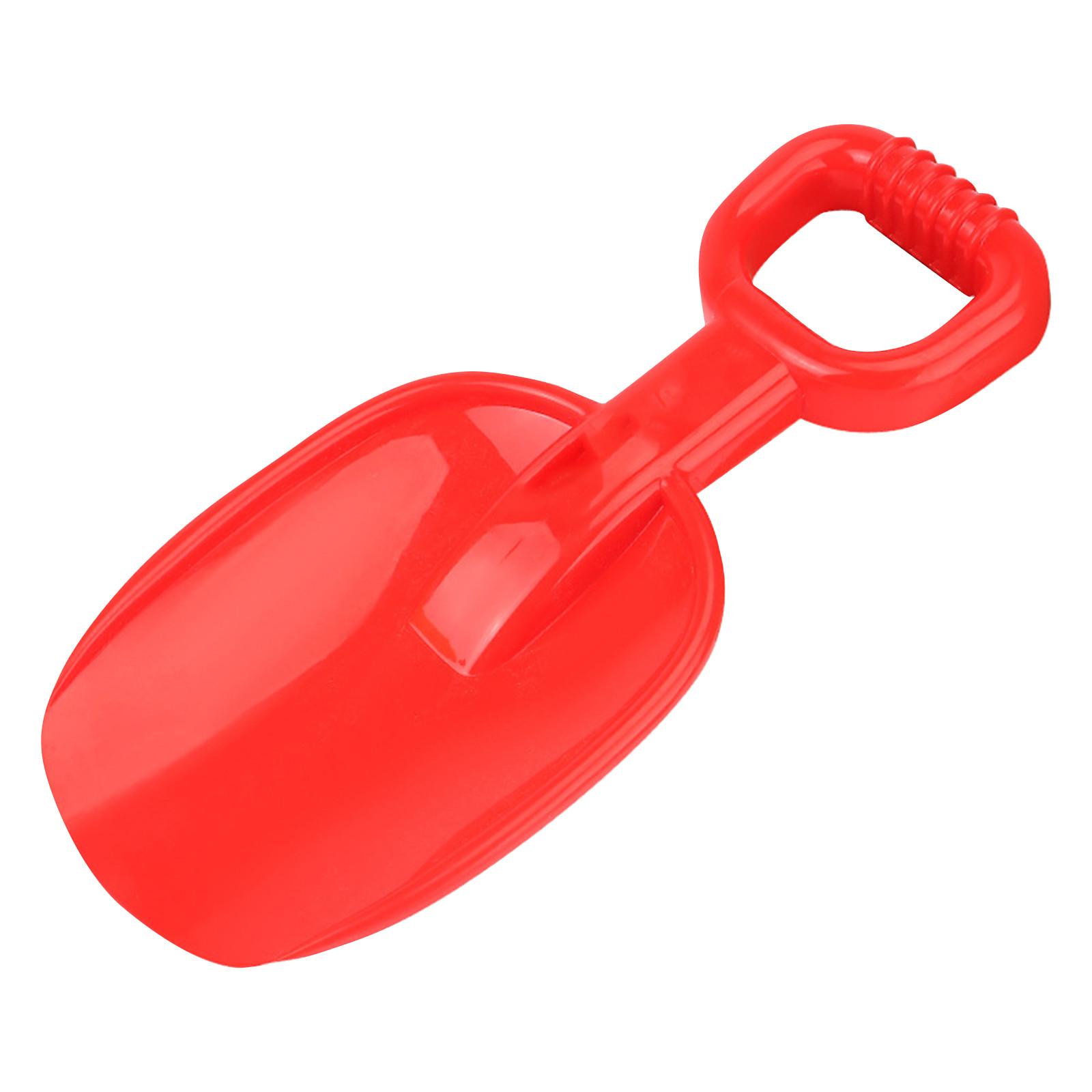 Пляжные лопаты Пляжные лопаты для детей Прочные пластиковые разноцветные совок-лопатка с ручкой для копания песка и пляжного веселья One Size красный