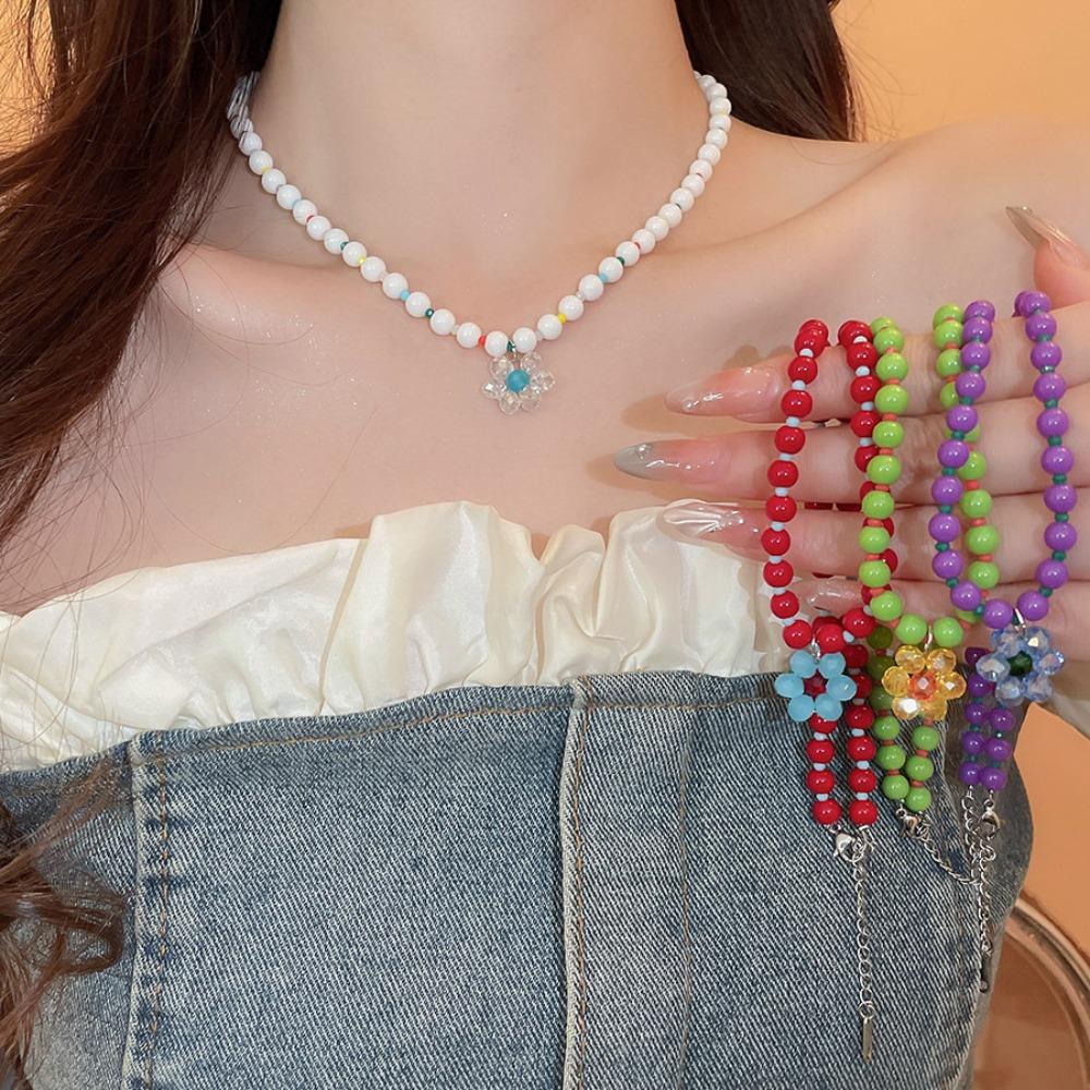 Daisy Flowers Flowers Beaded Necklace Jewelry Gift Clavicle Necklace Bohemian Choker Vacation фіолетовий
Daisy Flowers Flowers Beaded Necklace Jewelry Gift Clavicle Necklace Bohemian Choker Vacation фіолетовий