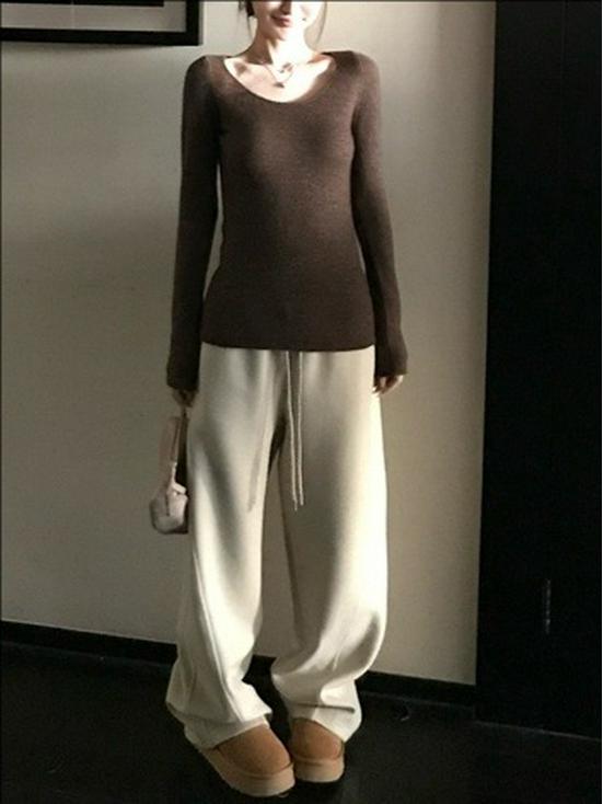 Fengshen 420G Thermal Air-Layer Brushed Wool Wide-Leg Pants L світлого кольору хакі
Fengshen 420G Thermal Air-Layer Brushed Wool Wide-Leg Pants L світлого кольору хакі