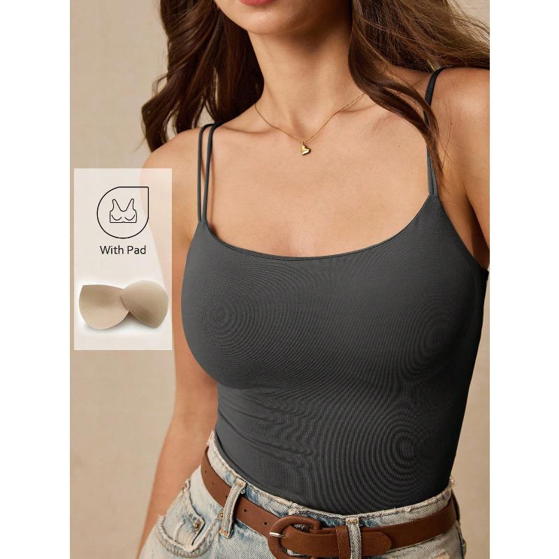 Women s Fast Fashion Solid Color with Chest Cotton Suspender Women s Vest Popular Top Women L темно-сірий
Women s Fast Fashion Solid Color with Chest Cotton Suspender Women s Vest Popular Top Women L темно-сірий