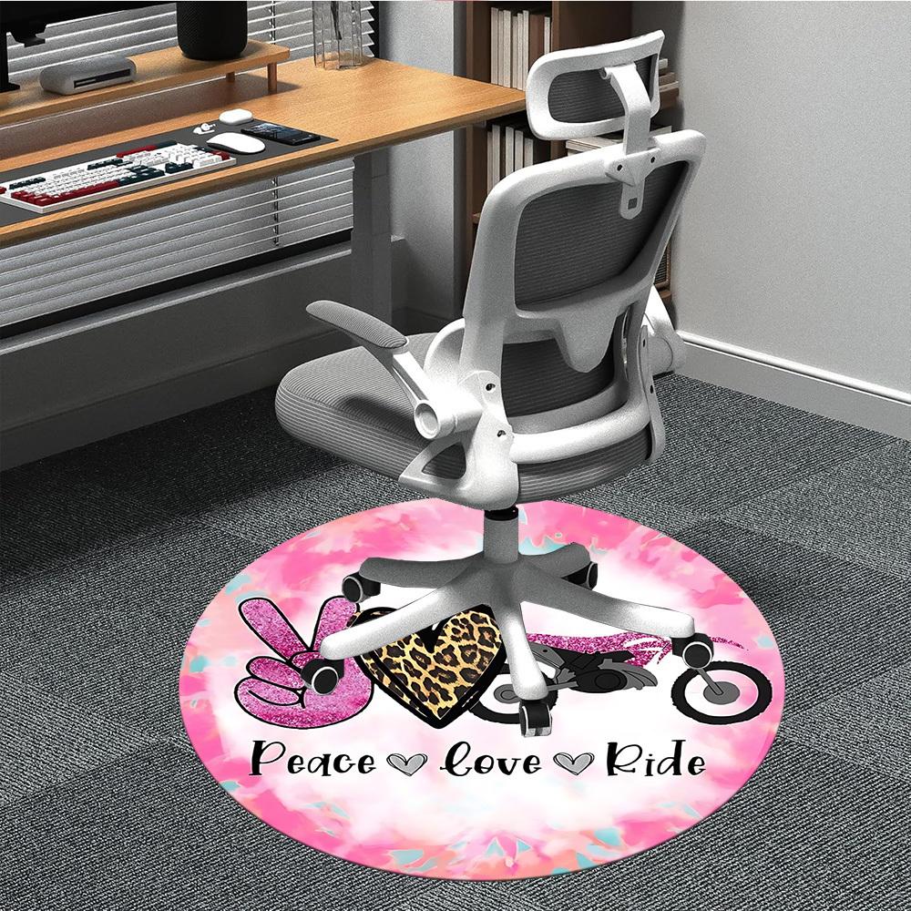 1pc Peace Love Ride Sticker Chair Carpet for Office, Round Polyester Mat, Indoor Decor for Office, Washable Non-slip Carpet yy251219020 80cm by 80cm
1pc Peace Love Ride Sticker Chair Carpet for Office, Round Polyester Mat, Indoor Decor for Office, Washable Non-slip Carpet yy251219020 80cm by 80cm