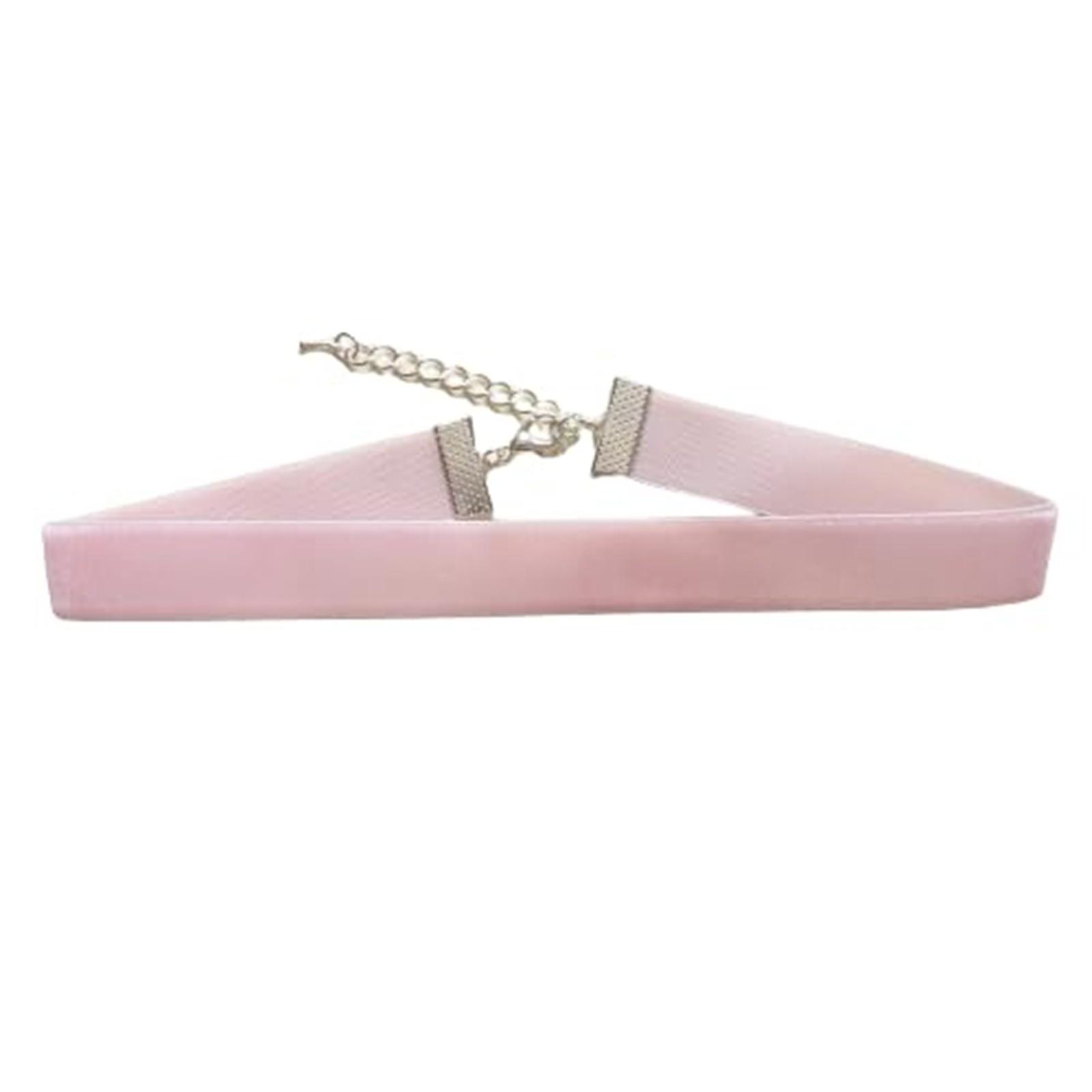 1 Ожерелье Воротник Женский Бархатный Ремешок Подарок Для Девочек One Size розовый