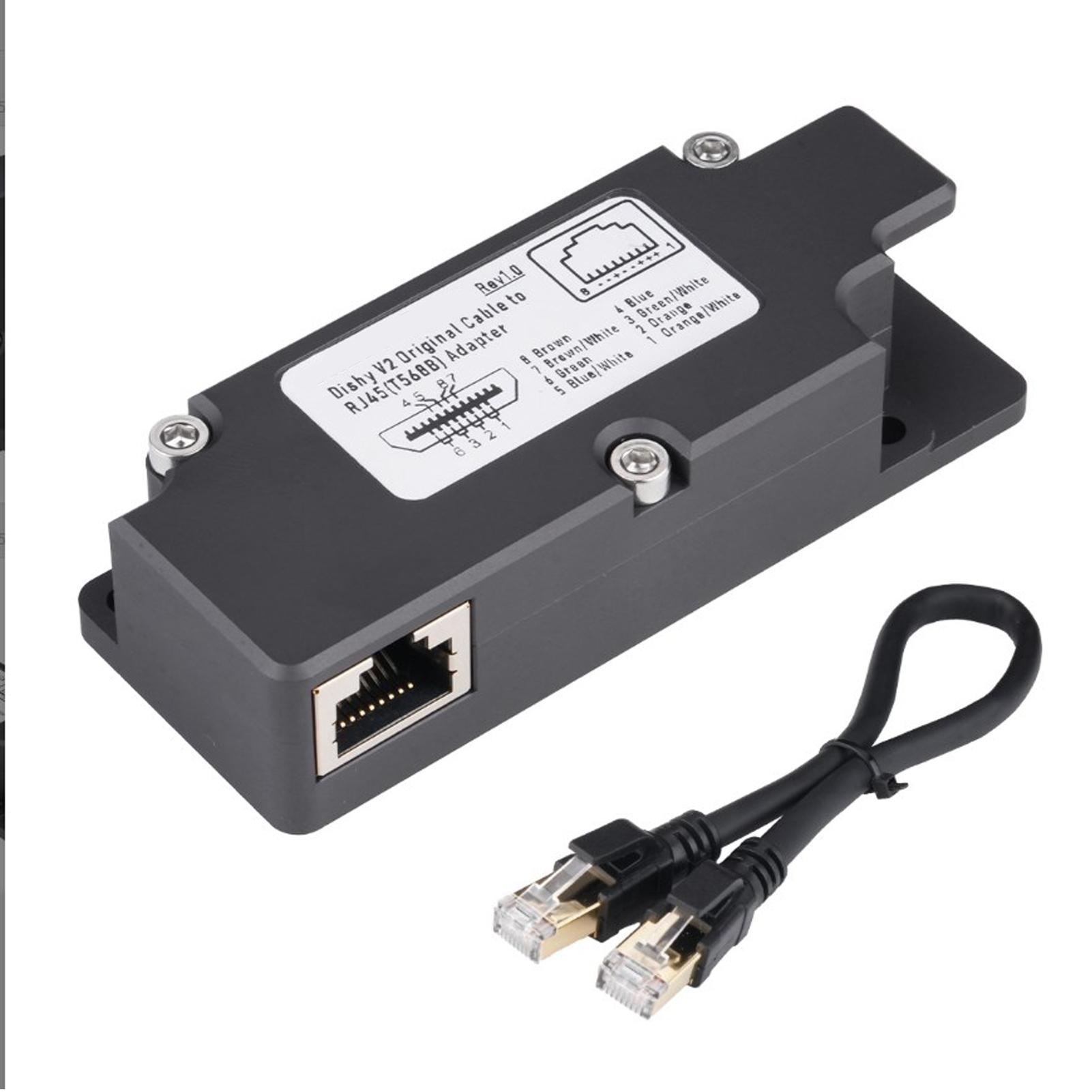 Кабель-адаптер Dishy до прямокутної супутникової антени RJ45 ABS, кабель-адаптер для Starlink
Кабель-адаптер Dishy до прямокутної супутникової антени RJ45 ABS, кабель-адаптер для Starlink