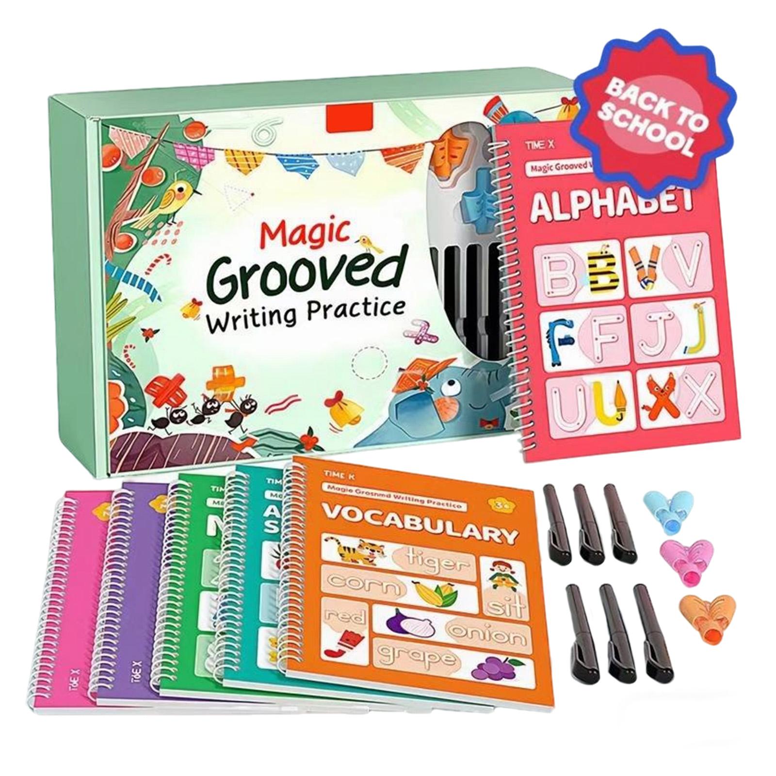 Grooved Writing Practice Books Handwriting Workbooks Letter Tracing Books for Kids Magic Copybook Preschool Learning Activities
Grooved Writing Practice Books Handwriting Workbooks Letter Tracing Books for Kids Magic Copybook Preschool Learning Activities