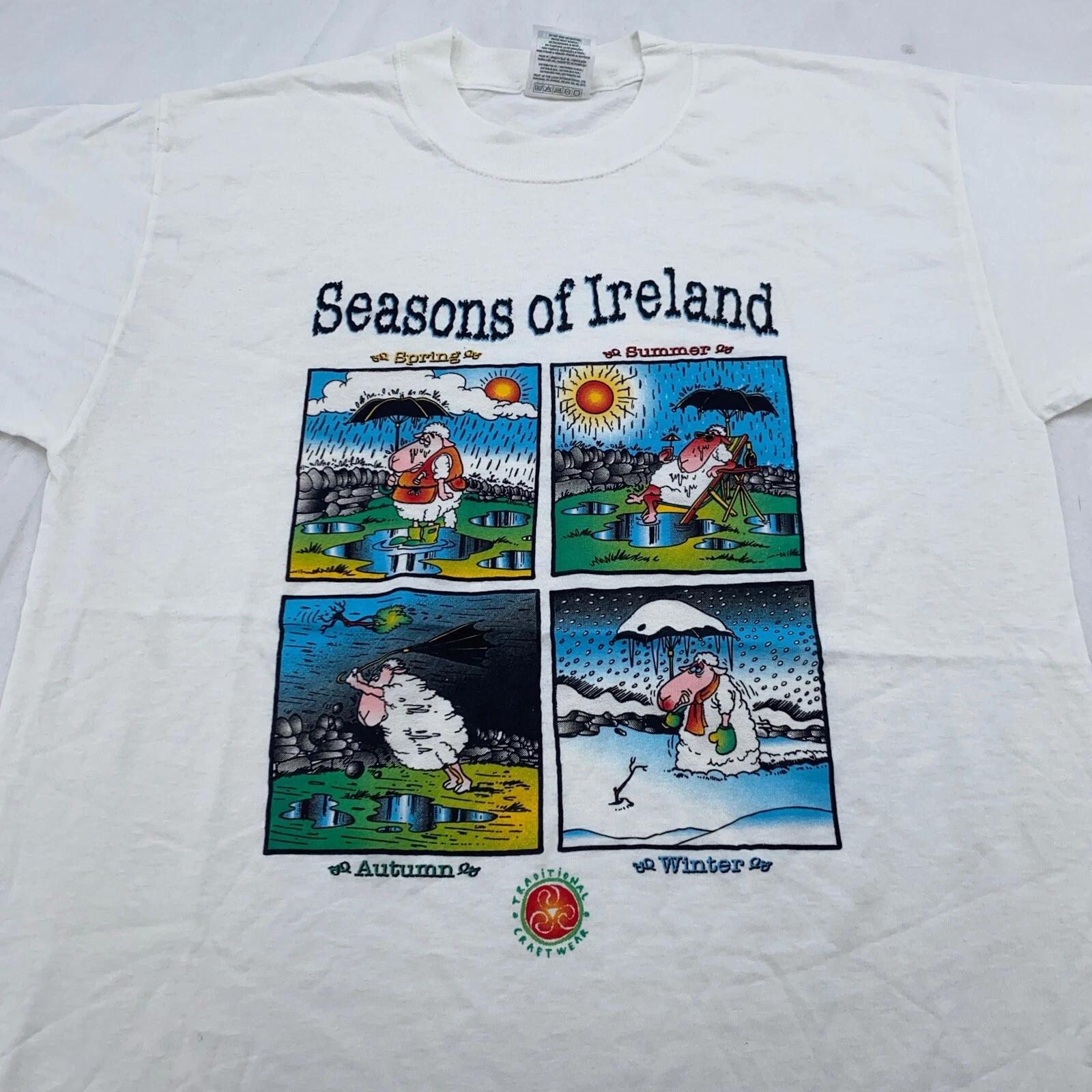 vintage 90s SEASONS OF IRELAND CARTOON T-Shirt M cartoon funny S
vintage 90s SEASONS OF IRELAND CARTOON T-Shirt M cartoon funny S