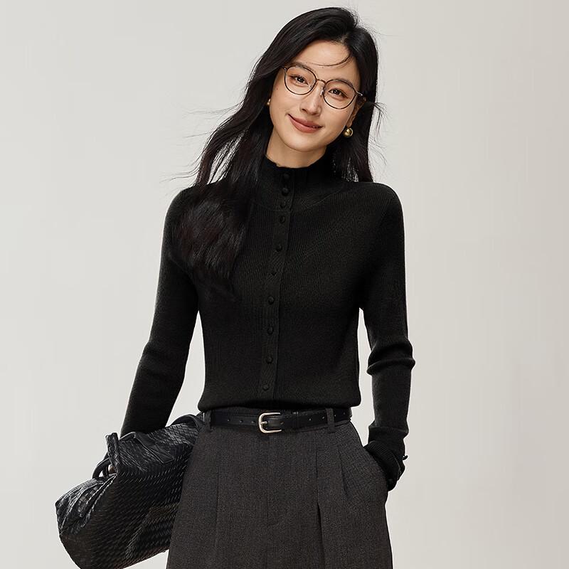 VICTORIA&VERA Women s Wool Blend Half-High Collar Cardigan L
VICTORIA&VERA Women s Wool Blend Half-High Collar Cardigan L