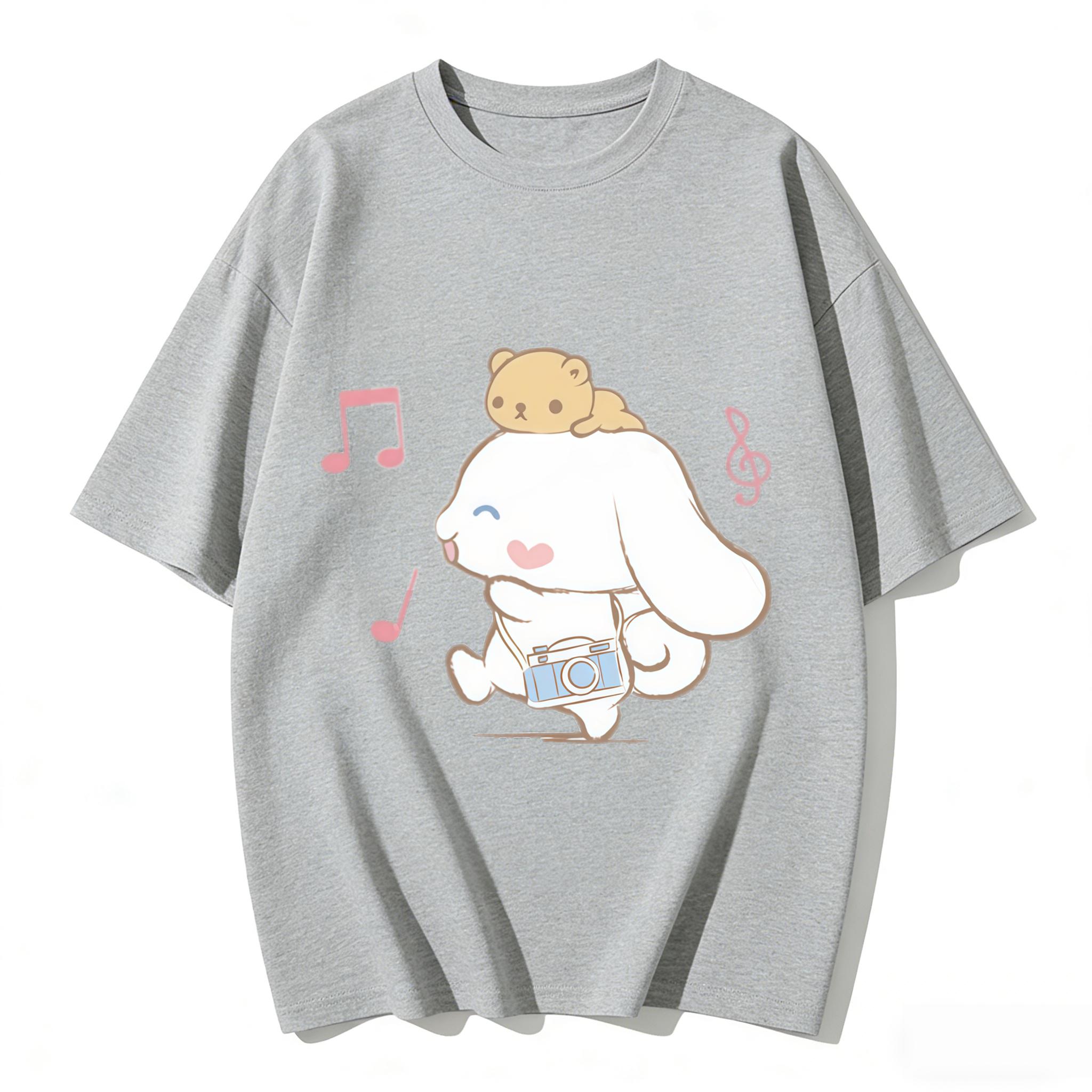 2026 New Cinnamoroll Music Camera Cartoon Print Tshirt Family Matching Outfits Casual Short Sleeve Tee for Women Unisex Kids Tees S
2026 New Cinnamoroll Music Camera Cartoon Print Tshirt Family Matching Outfits Casual Short Sleeve Tee for Women Unisex Kids Tees S