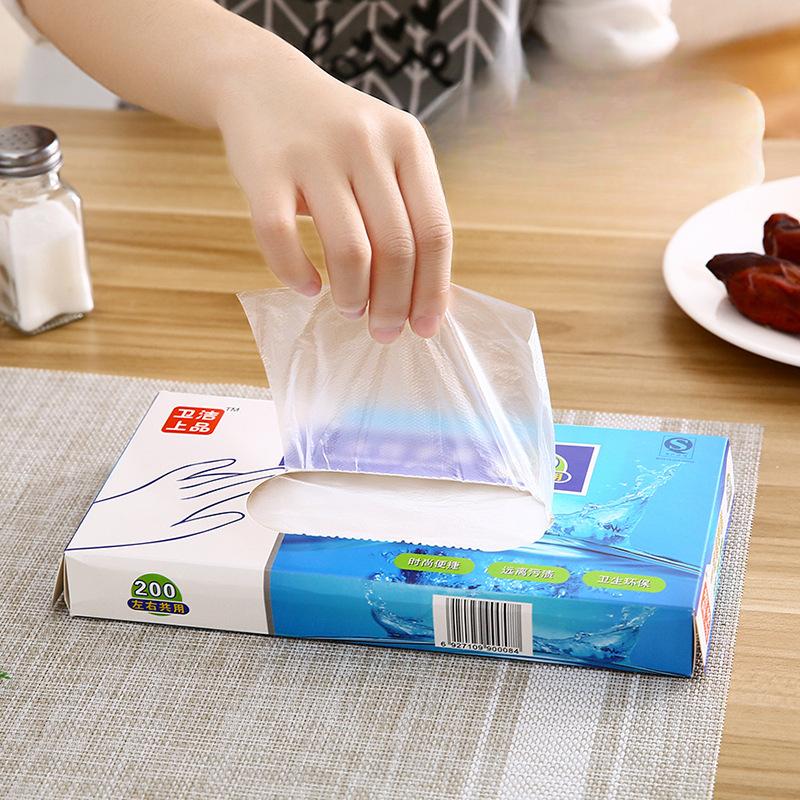 Disposable Box Pull-out PE Plastic Gloves for CateringHairdressing Housework Cleaning and Hygiene One hundred in a box
Disposable Box Pull-out PE Plastic Gloves for CateringHairdressing Housework Cleaning and Hygiene One hundred in a box
