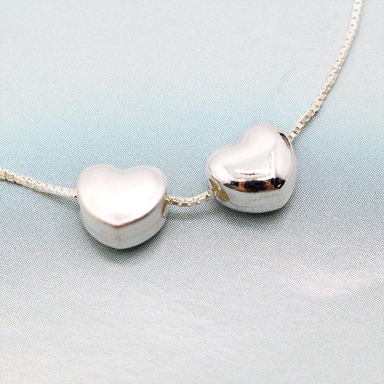 S925 Sterling Silver Frosted Heart Spacer Beads for DIY Jewelry Accessories - Small Pendant for Couples Polished
S925 Sterling Silver Frosted Heart Spacer Beads for DIY Jewelry Accessories - Small Pendant for Couples Polished
