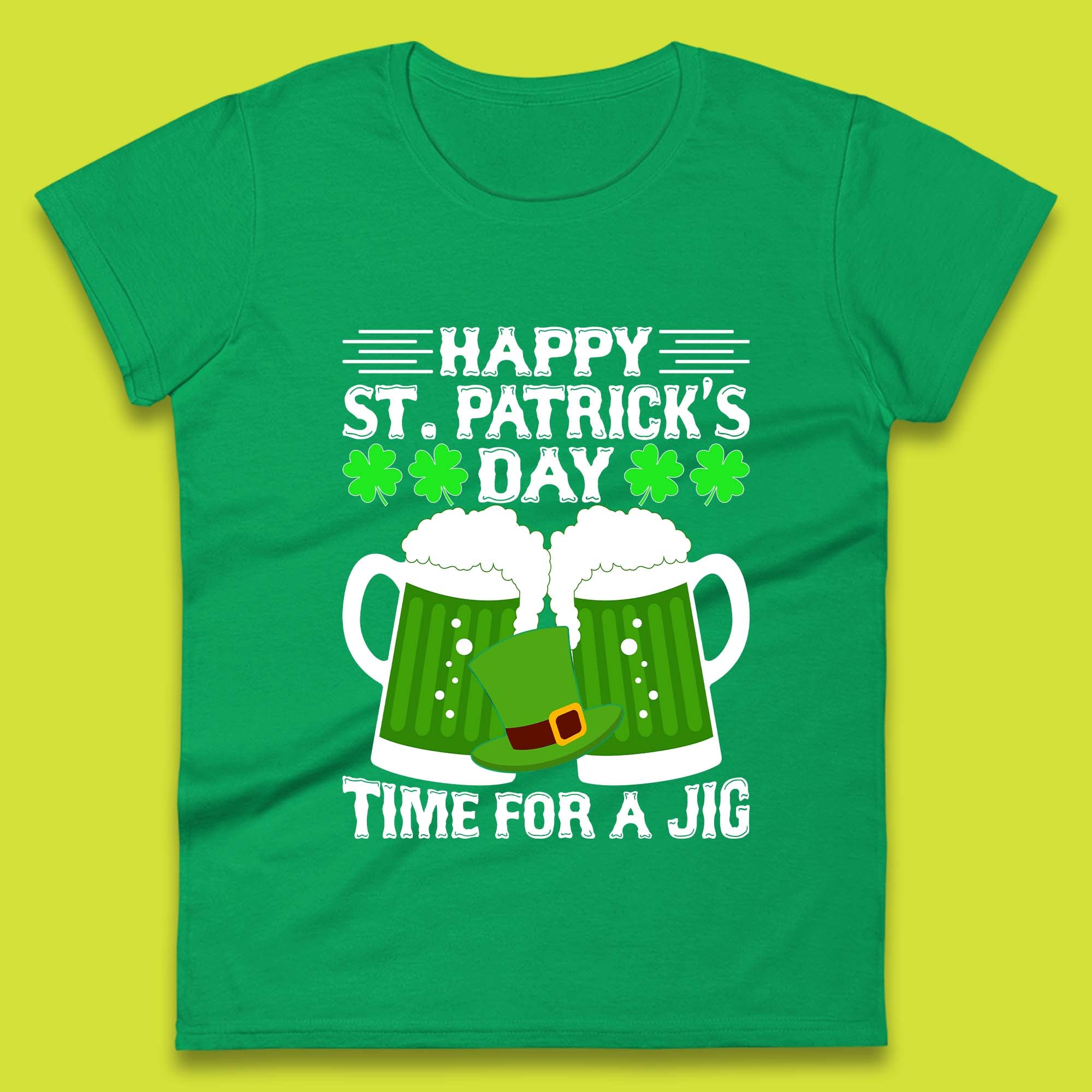 St. Patrick s Day Time For A Jig Womens T-Shirt Mens Tops Tees Unisex 3XL
St. Patrick s Day Time For A Jig Womens T-Shirt Mens Tops Tees Unisex 3XL