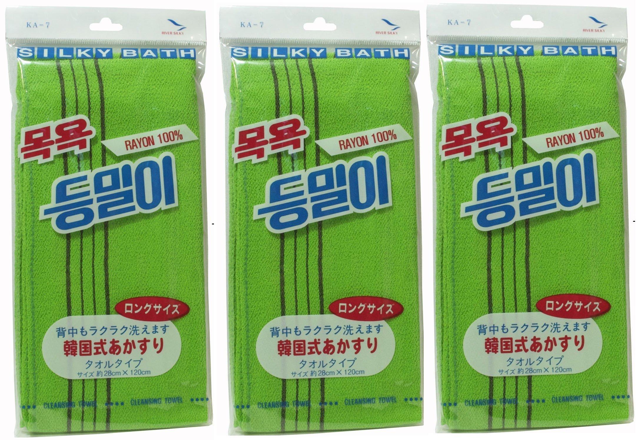 Korean-style exfoliating towel, long size (KA-7) x 3-pack
Korean-style exfoliating towel, long size (KA-7) x 3-pack