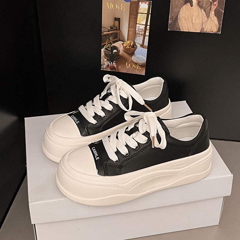 Thick-soled heightening little white shoes women s spring 2025 new big-headed bread shoes versatile lace-up casual board shoes 35 чёрный
Thick-soled heightening little white shoes women s spring 2025 new big-headed bread shoes versatile lace-up casual board shoes 35 чёрный